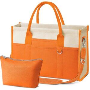 Canvas Tote Bag for Women, Women's Crossbody Handbag for Work Travel,